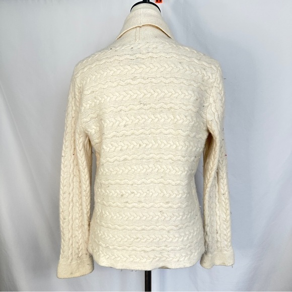 Jones New York Signature Cable Knit Cardigan Sweater Shawl Collar‎ Wool Blend XL - Picture 4 of 8